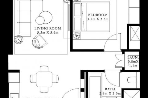 Apartemen di PALACE BEACH RESIDENCES di Dubai Harbour, Dubai, UEA 1 kamar tidur, 68 m2 nomor 637280 - foto 2
