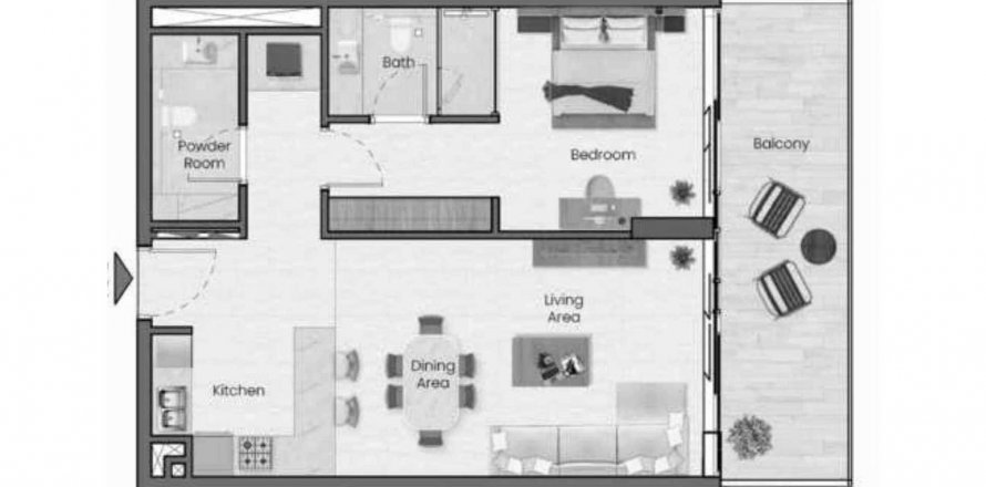 Apartment in Saddlewood Park in Nadd Al Sheba, Dubai, UAE 1 bedroom, 71.9 sq.m. № 635034
