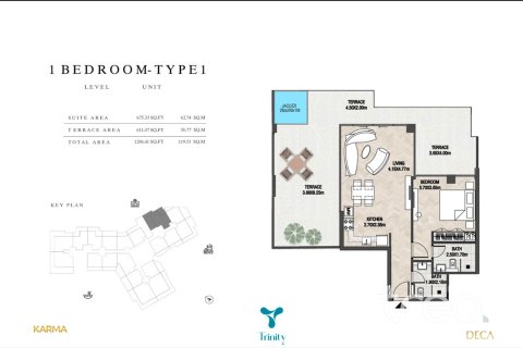 Apartman u gradu Arjan, Dubai, UAE 1 spavaća soba, 119.19 m2 Br. 733382 - Slika 10