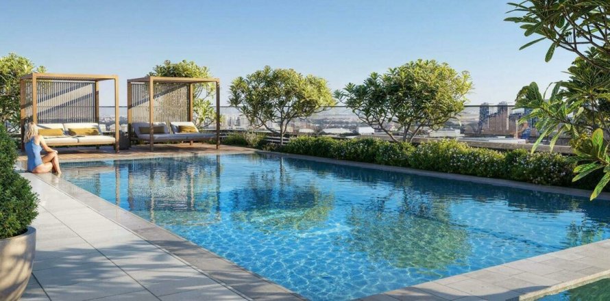 Пәтер Дубай, БАӘ-да 1 жатын бөлме, 68 м² № 670445