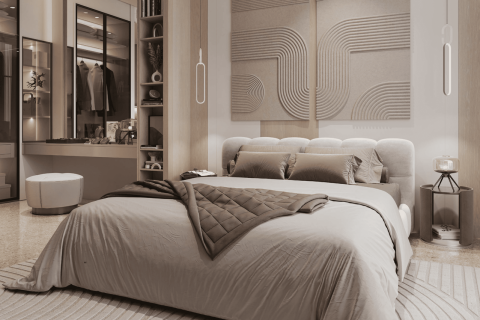 Пәтер Дубай, БАӘ-да 2 жатын бөлмелер, 100 м² № 670449 - фото 3