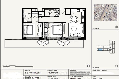Apartmen di Jebel Ali, Dubai, UAE 1 bilik tidur, 65 meter persegi № 730869 - foto 16