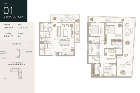 Wohnung zum Verkauf in Dubai, VAE 1 Zimmer, 41 m2 Nr. 730868 - Foto 22