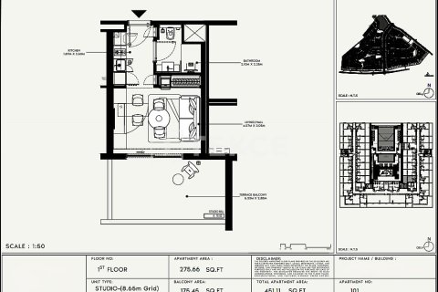 Apartman u gradu Dubai, UAE 1 spavaća soba, 69 m2 Br. 730863 - Slika 8