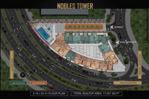 Byt v NOBLES TOWER v Business Bay, Dubai, SAE 1 ložnice, 85 m² Č.: 637255 - fotografie 3