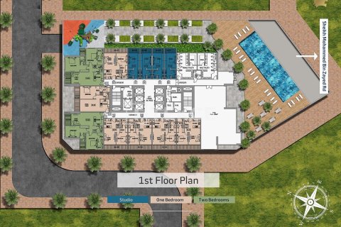 Majan, Dubai, संयुक्त अरब अमीरात में अपार्टमेंट, 1 बेडरूम, 76 वर्ग मीटर, संख्या 700507 - फ़ोटो 4