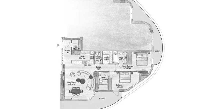 Apartamento en Al Reem Island, Abu Dhabi, EAU 2 dormitorios, 151.77 m² № 739489