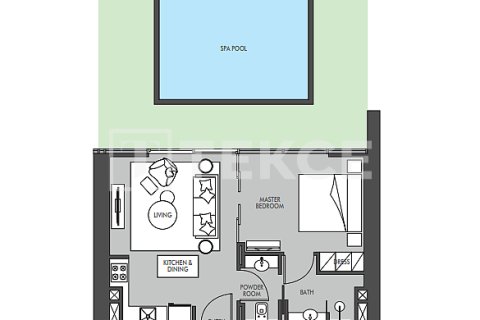 Apartman u Dubai, UAE 1 spavaća soba, 104 m2 Br. 668998 - fotografija 15