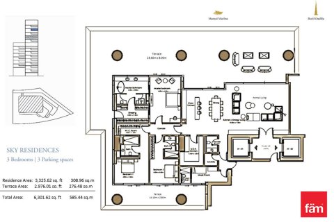 Penthouse di Business Bay, Dubai, UAE 3 bilik tidur, 585.5 meter persegi № 647881 - foto 16
