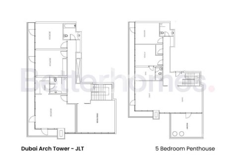 پنت هاوس برای فروش در  Jumeirah Lake Towers، Dubai، امارات متحده عربی  4 خوابه ، 333 متر مربع ، شماره 643296 - تصویر 21