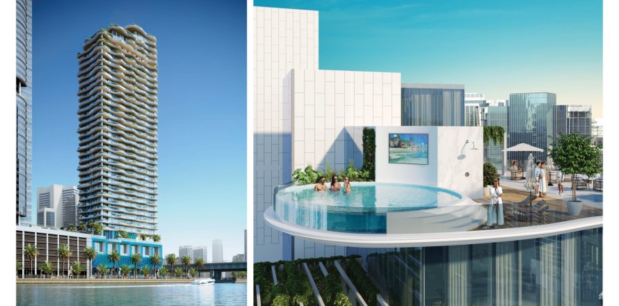 Пәтер DAMAC CHIC TOWER, Бизнес-Бэй, Дубай, БАӘ-да 1 жатын бөлме, 69 м² № 649289