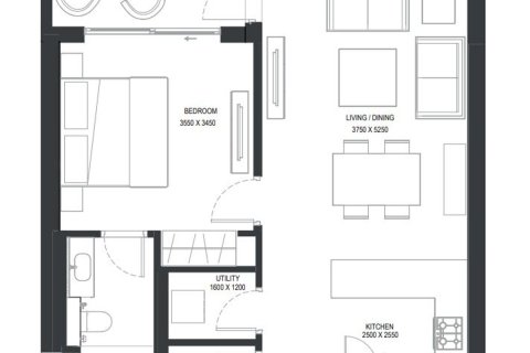 Apartman u Ras Al Khor, Dubai, UAE 1 spavaća soba, 75.1 m2 Br. 721630 - fotografija 14