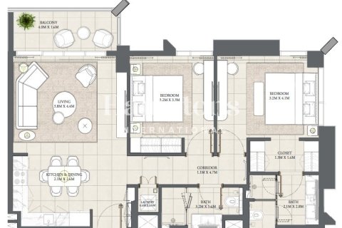 Városi lakóépület itt: Arabian Ranches 2, Dubai, EAE, 3 hálószoba, 112.24 m², azonosító: 707835
