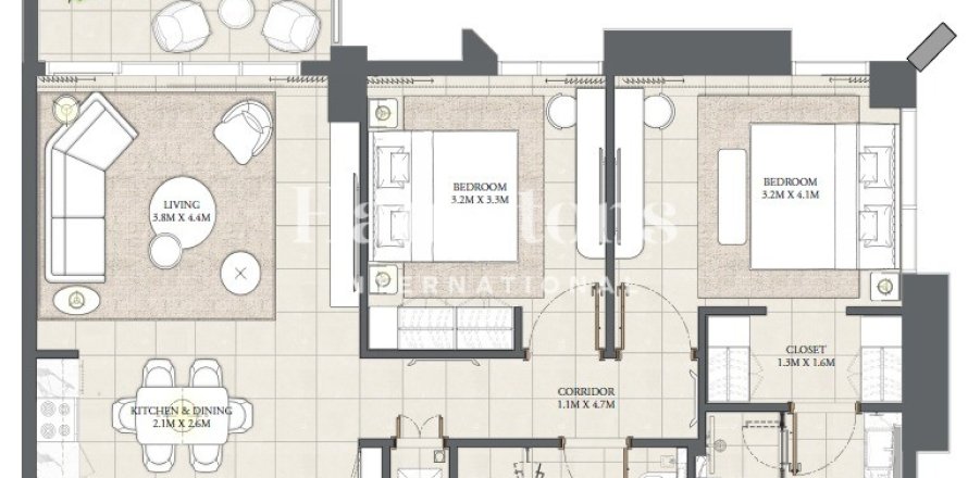 Townhouse in Arabian Ranches 2, Dubai, UAE 3 bedrooms, 112.24 sq.m. № 707835