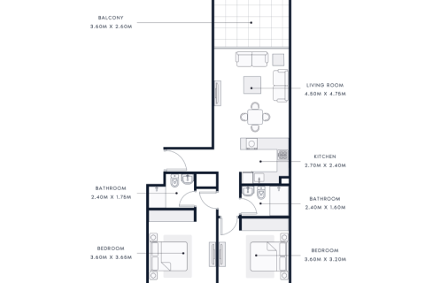 Mohammed Bin Rashid City, Dubai, BAE’de satılık daire 1 yatak odası, 40 m&sup2; No 690087 - fotoğraf 6