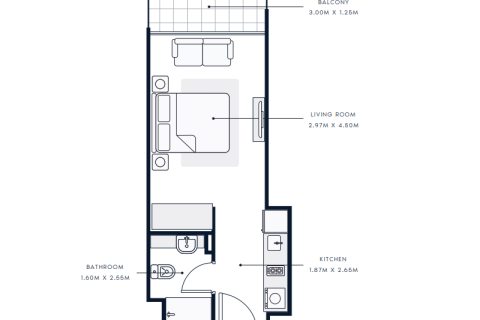 Mohammed Bin Rashid City, Dubai, BAE’de satılık daire 1 yatak odası, 40 m&sup2; No 690087 - fotoğraf 7