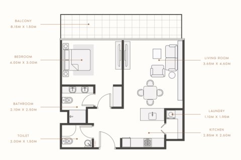 Mohammed Bin Rashid City, Dubai, BAE’de satılık daire 1 yatak odası, 42 m&sup2; No 690083 - fotoğraf 5