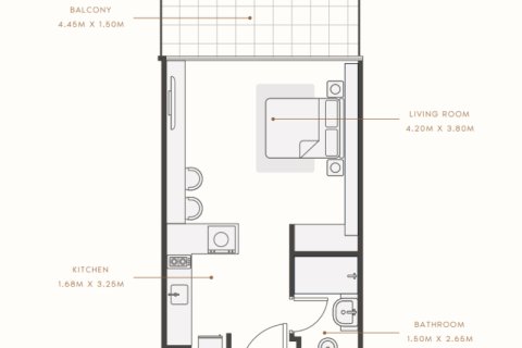 Mohammed Bin Rashid City, Dubai, BAE’de satılık daire 1 yatak odası, 42 m&sup2; No 690083 - fotoğraf 7