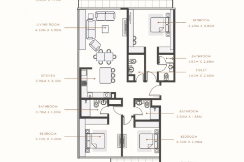 Mohammed Bin Rashid City, Dubai, BAE’de satılık daire 1 yatak odası, 42 m&sup2; No 690083 - fotoğraf 8