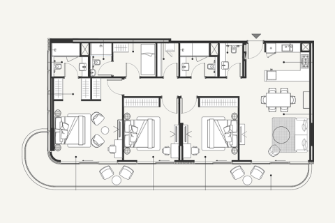 Apartment sa Al Furjan, Dubai, UAE 1 silid-tulugan, 74 sq.m. № 690084 - larawan 5