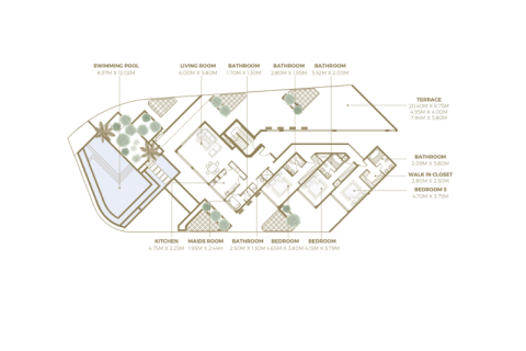 Apartament na sprzedaż w Palm Jumeirah, Dubai, ZEA 1 sypialnia, 87 mkw., nr 690086 - zdjęcie 11