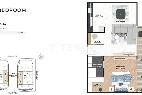 Дуплекс Дубай, БАӘ-да 3 жатын бөлмелер, 260 м² № 678127 - фото 15