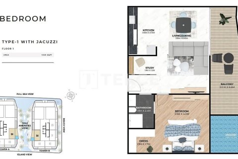 Дуплекс Дубай, БАӘ-да 3 жатын бөлмелер, 260 м² № 678127 - фото 16