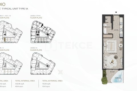 Lakás itt: Dubai Land, EAE, 1 hálószoba, 85 m², azonosító: 711117 - fénykép 27