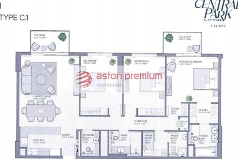 Lakás itt: City Walk, Dubai, EAE, 3 hálószoba, 153.8 m², azonosító: 670257 - fénykép 12