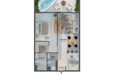 Apartman u WEYBRIDGE GARDENS 3 u Dubai Land, UAE 1 soba, 45 m2 Br. 728605 - fotografija 9