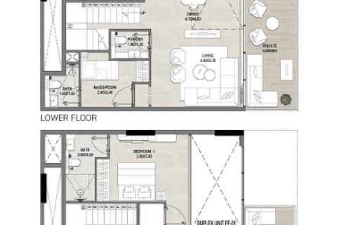 Huoneisto REEF 1000 Dubai Land, Arabiemiraatit 1 huone, 44 m2 № 728601 - kuva 23