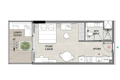 Huoneisto REEF 1000 Dubai Land, Arabiemiraatit 1 huone, 44 m2 № 728601 - kuva 20