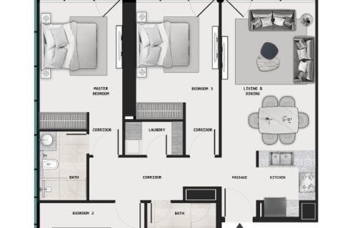 Majan, Dubai, UAE의 판매용 아파트 49제곱미터 번호 728599 - 사진 27