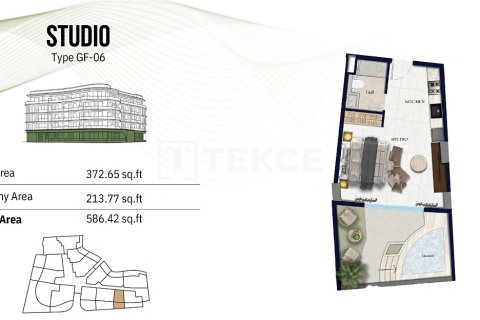 Apartment sa Jumeirah Village Circle, Dubai, UAE 1 silid, 55 sq.m. № 754581 - larawan 19