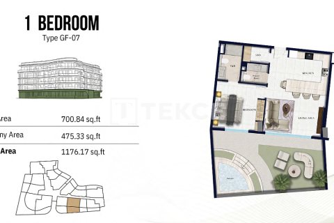 Apartment sa Jumeirah Village Circle, Dubai, UAE 1 silid, 55 sq.m. № 754581 - larawan 25