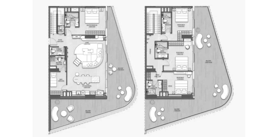 Пәтер The Artery Residences, Аль-Рим, Абу-Даби, БАӘ-да 4 жатын бөлмелер, 344.02 м² № 739728