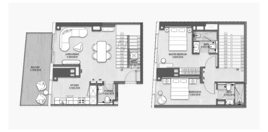 Appartement à Al Reem Island, Abu Dhabi, EAU: 2 chambres, 104.98 m2 № 739726
