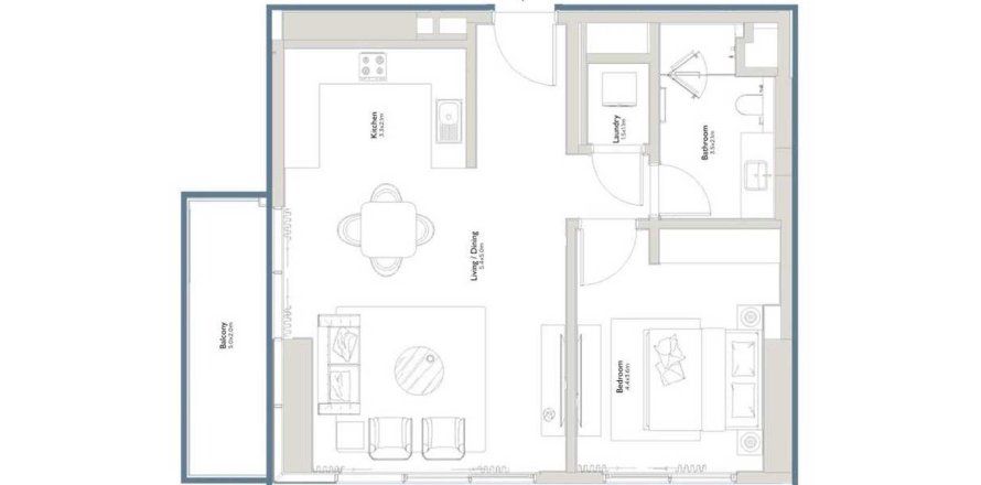 Apartament în Palm Jumeirah, Dubai, EAU 1 dormitor, 81 mp.  №687002