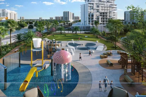 Huoneisto SERENE GARDENS 2 Al Furjan, Dubai, Arabiemiraatit 1 makuuhuone, 74 m2 № 658248 - kuva 9