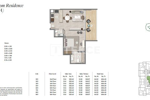 Leilighet til salgs i Falcon City of Wonders, Dubai, Emiratene 2 soverom, 118 kvm Nr. 702195 - Foto 24