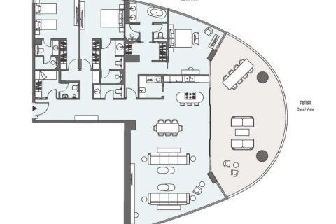 Apartament në JUMEIRAH LIVING BUSINESS BAY në Business Bay, Dubai, Emiratet e Bashkuara Arabe 3 dhoma gjumi, 310 m2. № 637408 - Foto 9