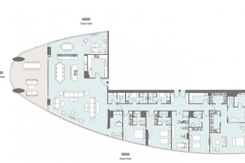 Apartament në JUMEIRAH LIVING BUSINESS BAY në Business Bay, Dubai, Emiratet e Bashkuara Arabe 4 dhoma gjumi, 476 m2. № 637410 - Foto 7