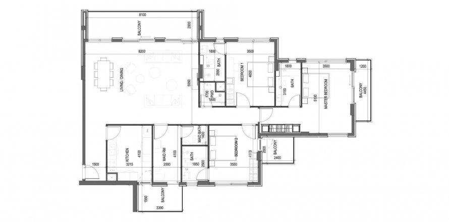 Apartment sa HAWA Residence sa Tilal City, Sharjah, UAE 3 silid-tulugan, 206.82 sq.m. № 613109