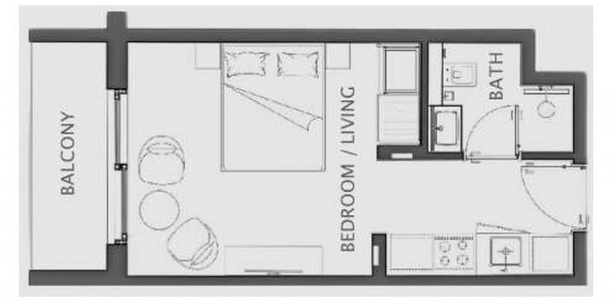 Byt v HAWA Residence v Tilal City, Sharjah, SAE 35.35 m² Č.: 613106