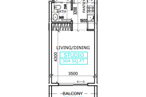 Apartemen di Dubai, UEA 1 ruangan, 36 m2 nomor 732383 - foto 4