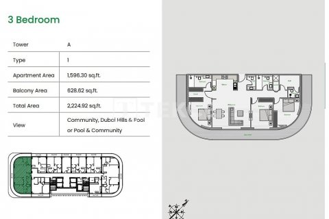 Apartment in Arjan, Dubai, UAE 1 room, 41 sq.m. № 634219 - photo 19