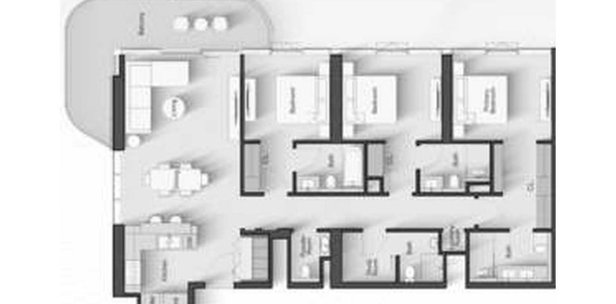 Apartman u Portside Square u gradu Mina Rashid, Dubai, UAE 3 spavaće sobe, 160 m2 Br. 650640