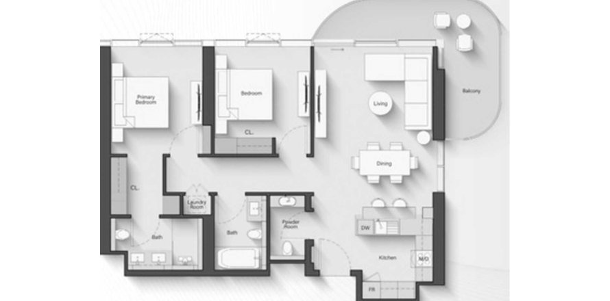 Dzīvoklis Portside Square Mina Rashid, Dubaijā, AAE 2 istabas, 109 m2 Nr. 650639