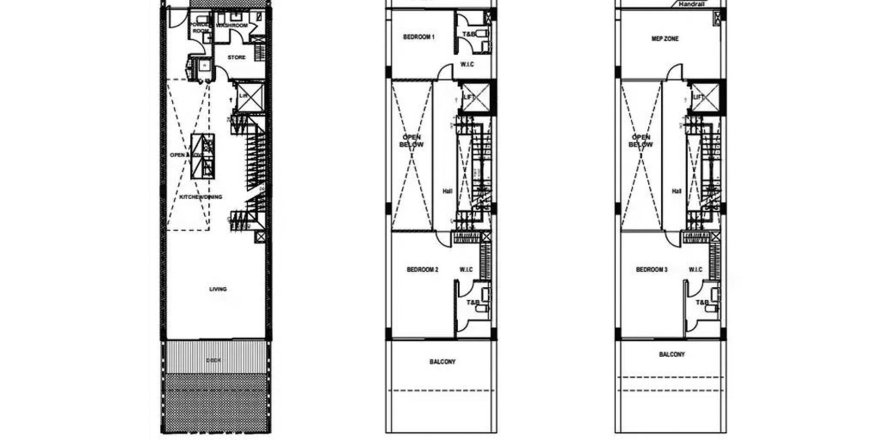 Townhouse Brabus Island în Abu Dhabi, EAU 3 dormitoare, 251.02 mp.  №757745