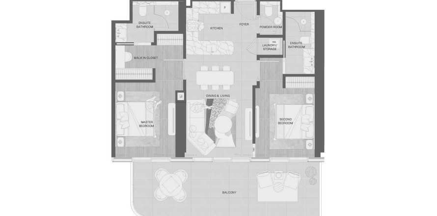 Apartament în Al Marjan Island, Ras Al Khaimah, EAU 2 dormitoare, 121 mp.  №700206